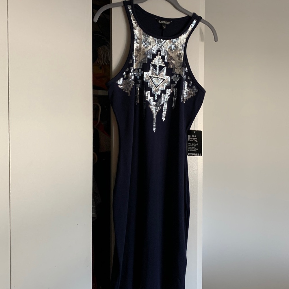 Sleeveless silhouette Party Dress